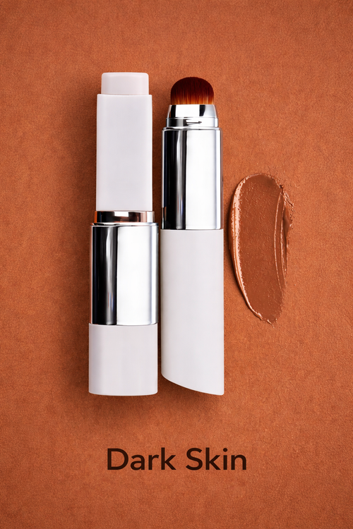 2-in-1 Color-Changing Foundation Stick Liquid Lightweight Moisturizing Brightening Foundation Color Changing For All Skin Types